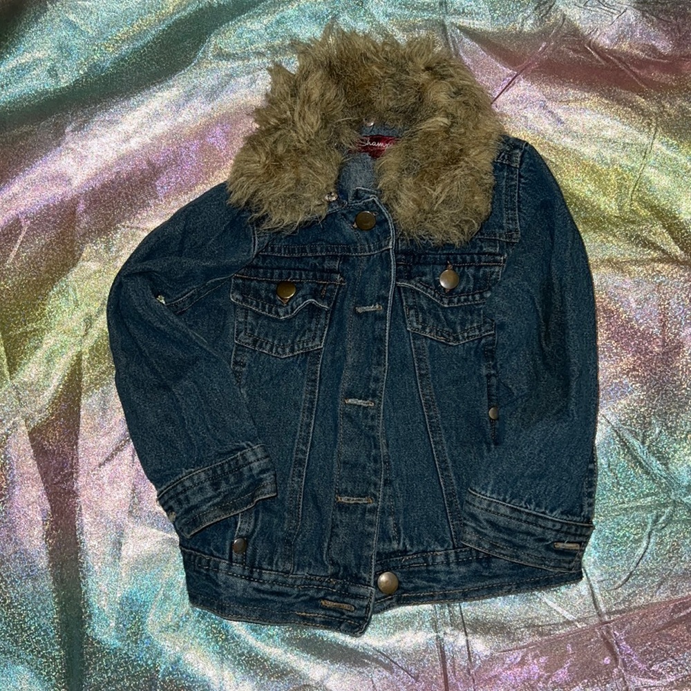 Girls blue jean jacket.
